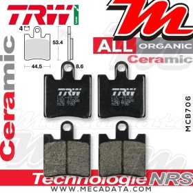 Plaquettes de frein Avant ~ SYM GTS 125 Joymax Sport 2016+ ~ TRW Lucas MCB 706