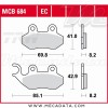 Plaquettes de frein Avant ~ SYM 100 Super Fancy G5H-6 ~ TRW Lucas MCB 684 EC