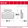 Plaquettes de frein Avant ~ SYM DD 50 2002+ ~ TRW Lucas MCB 589