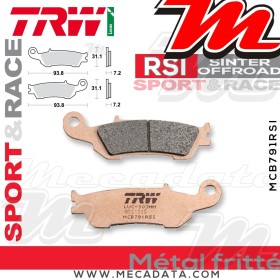 Plaquettes de frein Avant ~ Yamaha YZ 450 F CJ18 2014+ ~ TRW Lucas MCB 791 RSI