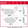 Plaquettes de frein Avant ~ Yamaha YBR 125 Custom RE07 2008+ ~ TRW Lucas MCB 812