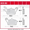 Plaquettes de frein Avant Droite ~ Yamaha 125 Tricity 2014+ ~ TRW Lucas MCB 882