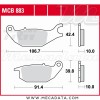 Plaquettes de frein Arrière ~ Yamaha 125 Tricity 2014+ ~ TRW Lucas MCB 883