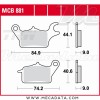 Plaquettes de frein Avant Gauche ~ Yamaha 125 Tricity 2014+ ~ TRW Lucas MCB 881