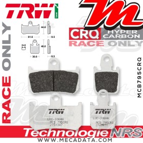 Plaquettes de frein Avant ~ Yamaha YZF 1000 R1 RN19 2007-2008 ~ TRW Lucas MCB 795 CRQ