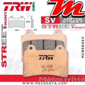 Plaquettes de frein Avant ~ Yamaha TRX 850 4UN 1996+ ~ TRW Lucas MCB 584 SV