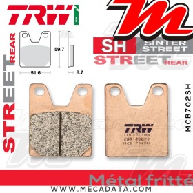 Plaquettes de frein Arrière ~ Yamaha YZF 750 R7 (OW02) RM01 1999-2001 ~ TRW Lucas MCB 702 SH