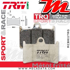 Plaquettes de frein Avant ~ Yamaha YZF 750 R7 (OW02) RM01 1999-2001 ~ TRW Lucas MCB 611 TRQ