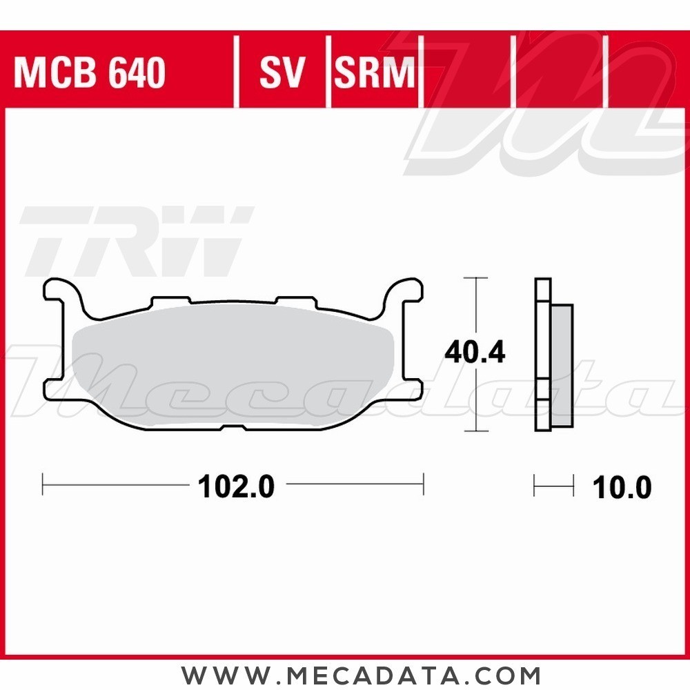 Plaquettes de frein Avant ~ Yamaha XJ 600 N 4BR/4LX 1994-1997 ~ TRW Lucas MCB 640 