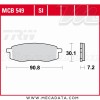 Plaquettes de frein Avant ~ Yamaha TT 600 3SW 1990-1992 ~ TRW Lucas MCB 549 SI
