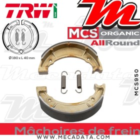 Mâchoires de frein Arrière ~ Yamaha XJ 550 4V8 1981-1982 ~ TRW Lucas MCS 950
