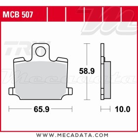 Plaquettes de frein Avant ~ Yamaha RD 350 LC 4L0 1980 ~ TRW Lucas MCB 507