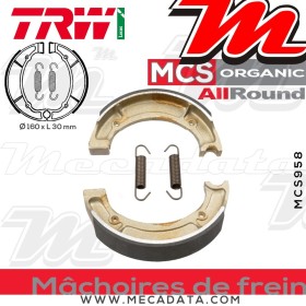 Mâchoires de frein Arrière ~ Yamaha YP 250 Majesty 4UC 1996-1999 ~ TRW Lucas MCS 958