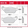 Plaquettes de frein Avant ~ Yamaha YP 125 R X-Max SE32 2006-2009 ~ TRW Lucas MCB 786 SRM