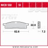 Plaquettes de frein Avant ~ Yamaha TT-R 125 LW CE07 2000-2011 ~ TRW Lucas MCB 558