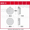 Plaquettes de frein Avant ~ Yamaha RD 125 AS3, 1E7 1975-1977 ~ TRW Lucas MCB 14