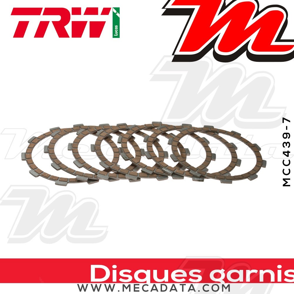 Disques d'embrayage garnis ~ Rieju 125 Apache 2002-2003 ~ TRW Lucas MCC 439-7