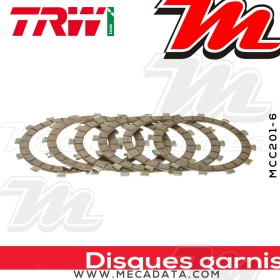 Disques d'embrayage garnis ~ MUZ SM 125 MZ125 2000-2007 ~ TRW Lucas MCC 201-6