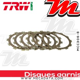 Disques d'embrayage garnis ~ Suzuki GN 400 T,TD,L GN400 1980-1981 ~ TRW Lucas MCC 306-6