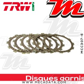 Disques d'embrayage garnis ~ Suzuki TS 250 ER TS250 1979-1981 ~ TRW Lucas MCC 307-6