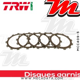 Disques d'embrayage garnis ~ Yamaha XV 250 Virago 3LS,3LW 1989-1999 ~ TRW Lucas MCC 409-5
