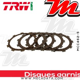 Disques d'embrayage garnis ~ Yamaha WR 125 R, X DE07 2009-2015 ~ TRW Lucas MCC 462-5