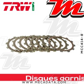 Disques d'embrayage garnis ~ Yamaha XJ 550 4V8 1981-1983 ~ TRW Lucas MCC 414-8