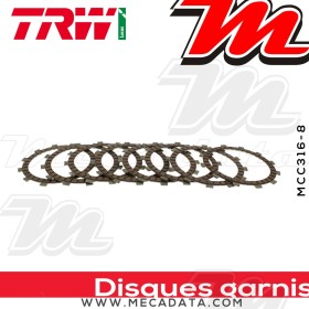 Disques d'embrayage garnis ~ Suzuki GS 750 GS750E 1977-1979 ~ TRW Lucas MCC 316-8