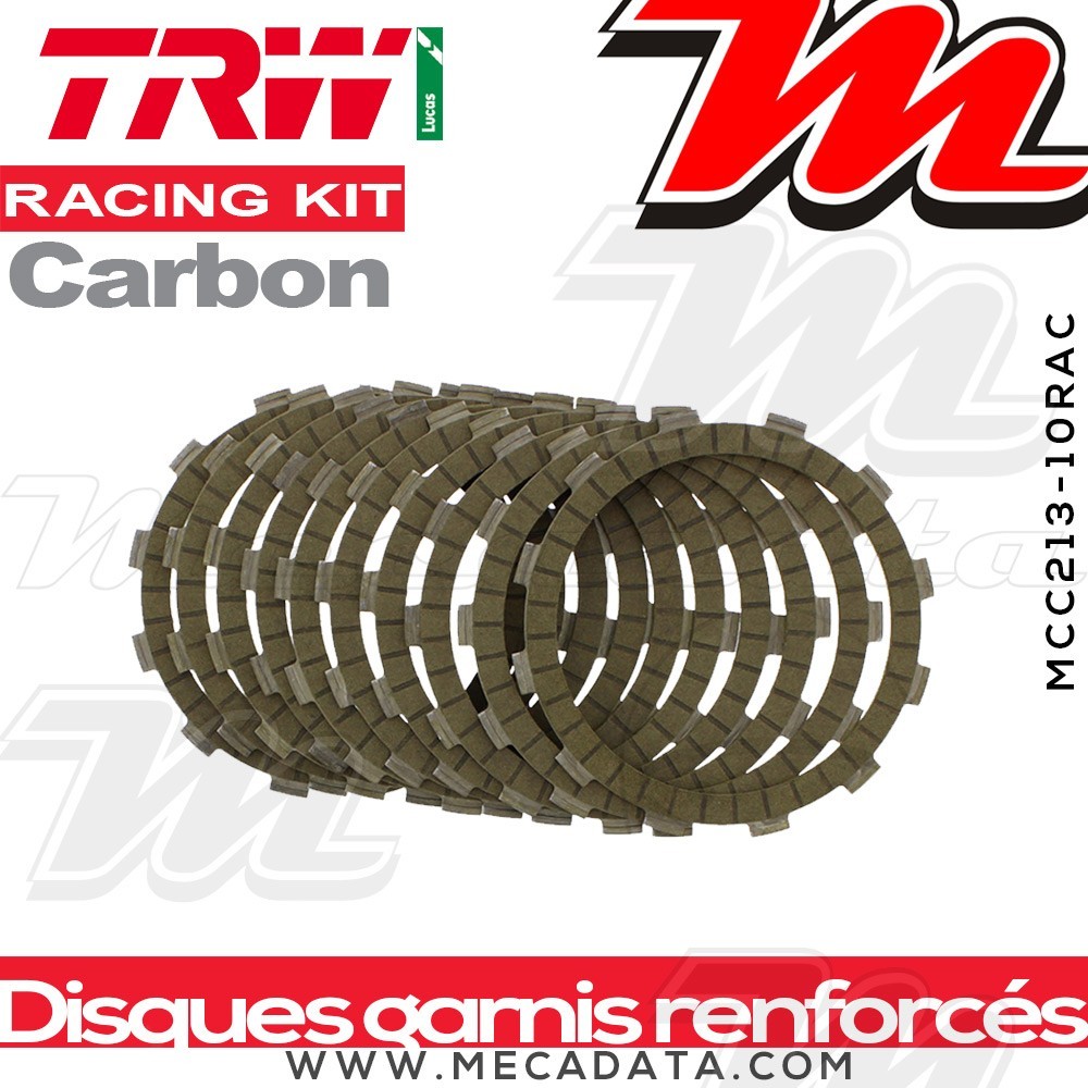 Disques d'embrayage garnis renforcés Racing ~ Suzuki GSX-S 1000 DG 2015-2016 ~ TRW Lucas MCC 213-10RAC