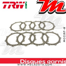 Disques d'embrayage garnis ~ Honda CRF 250 R ME11 2004-2009 ~ TRW Lucas MCC 157-8