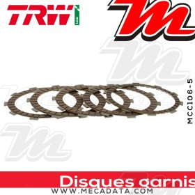 Disques d'embrayage garnis ~ Honda XR 250 R ME10 1981-1983 ~ TRW Lucas MCC 106-5