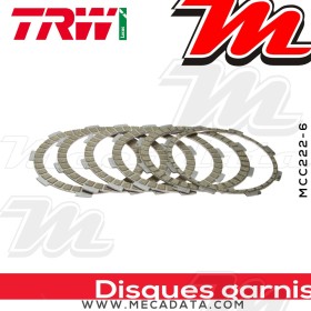 Disques d'embrayage garnis ~ Honda CRF 230 F 2004-2009 ~ TRW Lucas MCC 222-6