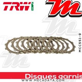 Disques d'embrayage garnis ~ Aprilia RSV 1000 Tuono R RR 2006-2008 ~ TRW Lucas MCC 551-9