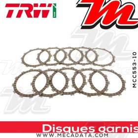 Disques d'embrayage garnis ~ Aprilia RSV4 1000 Factory, R RK 2009-2013 ~ TRW Lucas MCC 553-10