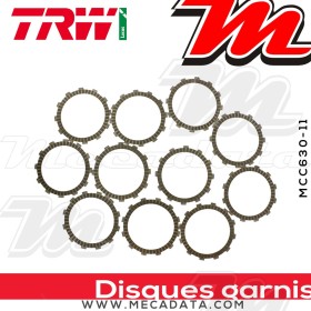 Disques d'embrayage garnis ~ Benelli Tre-K 899 TK 2008-2015 ~ TRW Lucas MCC 630-11