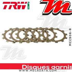 Disques d'embrayage garnis ~ Beta RR 50 1997-2002 ~ TRW Lucas MCC 506-6
