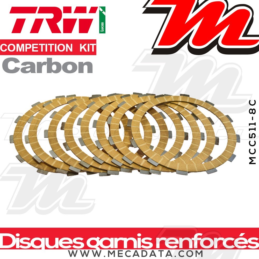 Disques d'embrayage garnis renforcés Compétition ~ Husqvarna FE 350 2014+ ~ TRW Lucas MCC 511-8C