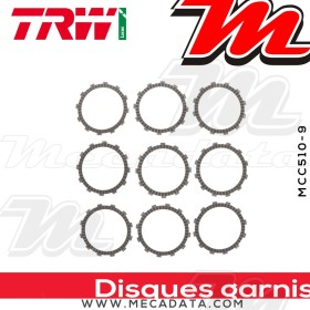 Disques d'embrayage garnis ~ Husaberg FS 650 2007-2008 ~ TRW Lucas MCC 510-9