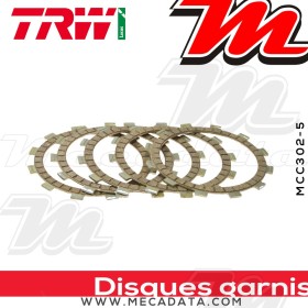 Disques d'embrayage garnis ~ Hyosung GT 125 Comet GT 2003-2006 ~ TRW Lucas MCC 302-5
