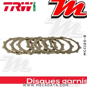 Disques d'embrayage garnis ~ Honda VT 750 DC Shadow Spirit RC53 2007-2009 ~ TRW Lucas MCC 120-8