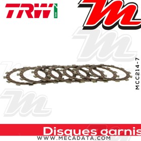Disques d'embrayage garnis ~ Kawasaki KLX 300 LX300B 1997-2006 ~ TRW Lucas MCC 214-7