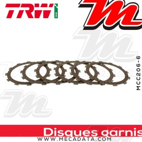 Disques d'embrayage garnis ~ Kawasaki Z 440 LTD KZ440A 1980-1983 ~ TRW Lucas MCC 206-6