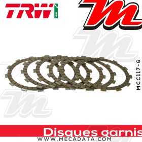 Disques d'embrayage garnis ~ Honda CBX 550 F,F2 PC04 1982-1985 ~ TRW Lucas MCC 117-6