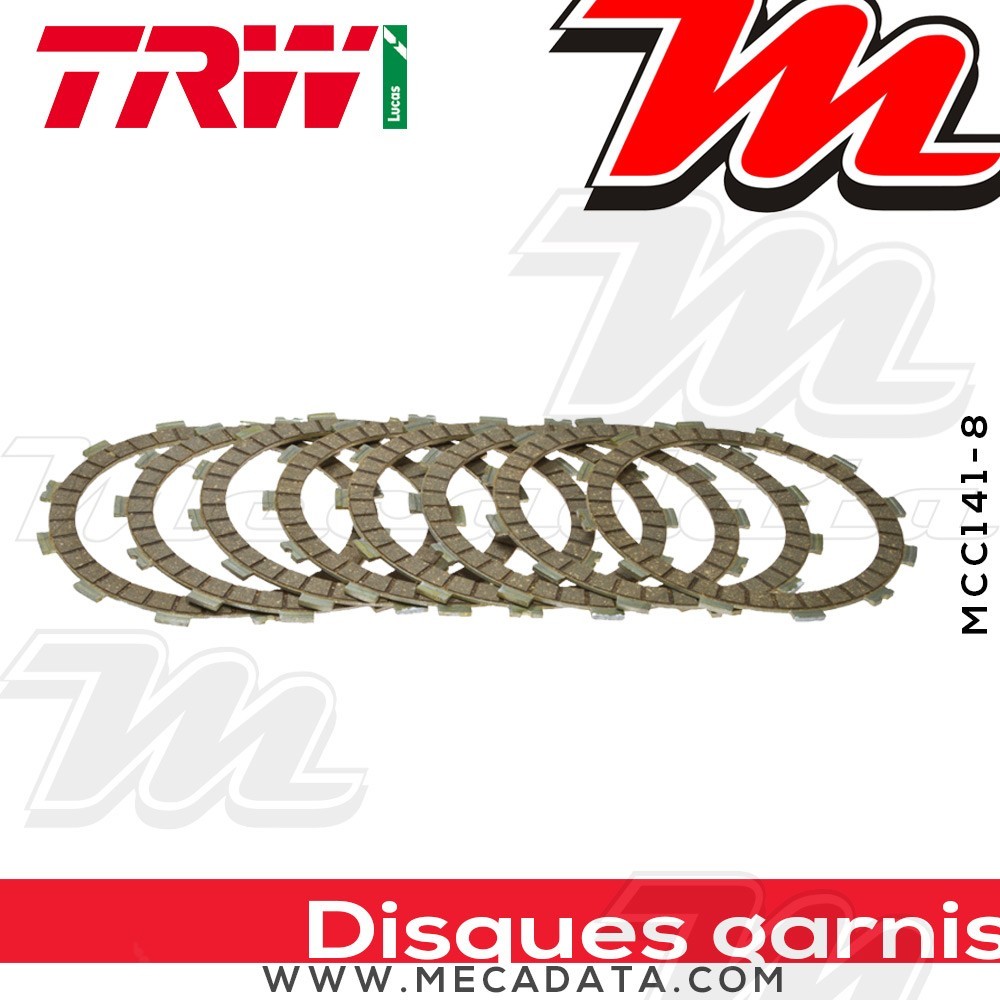 Disques d'embrayage garnis ~ Honda RVF 750 R RC45 1994-1997 ~ TRW Lucas MCC 141-8