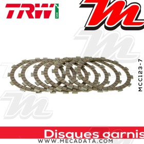 Disques d'embrayage garnis ~ Honda XRV 750 Afrika Twin RD04 1990-1992 ~ TRW Lucas MCC 123-7