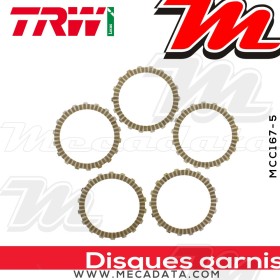 Disques d'embrayage garnis ~ Honda MSX 125 Grom JC61 2013-2016 ~ TRW Lucas MCC 167-5
