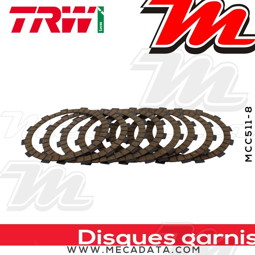 Disques d'embrayage garnis ~ Husqvarna FE 350 2014+ ~ TRW Lucas MCC 511-8
