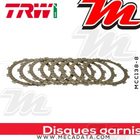 Disques d'embrayage garnis ~ Husqvarna TE 610 1998-2004 ~ TRW Lucas MCC 138-8