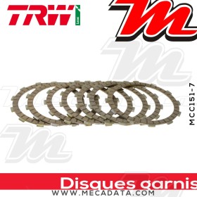 Disques d'embrayage garnis ~ Honda VTR 1000 SP-2 SC45 2002-2007 ~ TRW Lucas MCC 151-7