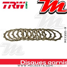 Disques d'embrayage garnis ~ Kawasaki Z 750 ZR750J/L 2004-2010 ~ TRW Lucas MCC 221-9